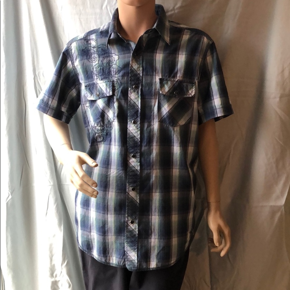 Trendy JF J.Ferrar Snap button shirt